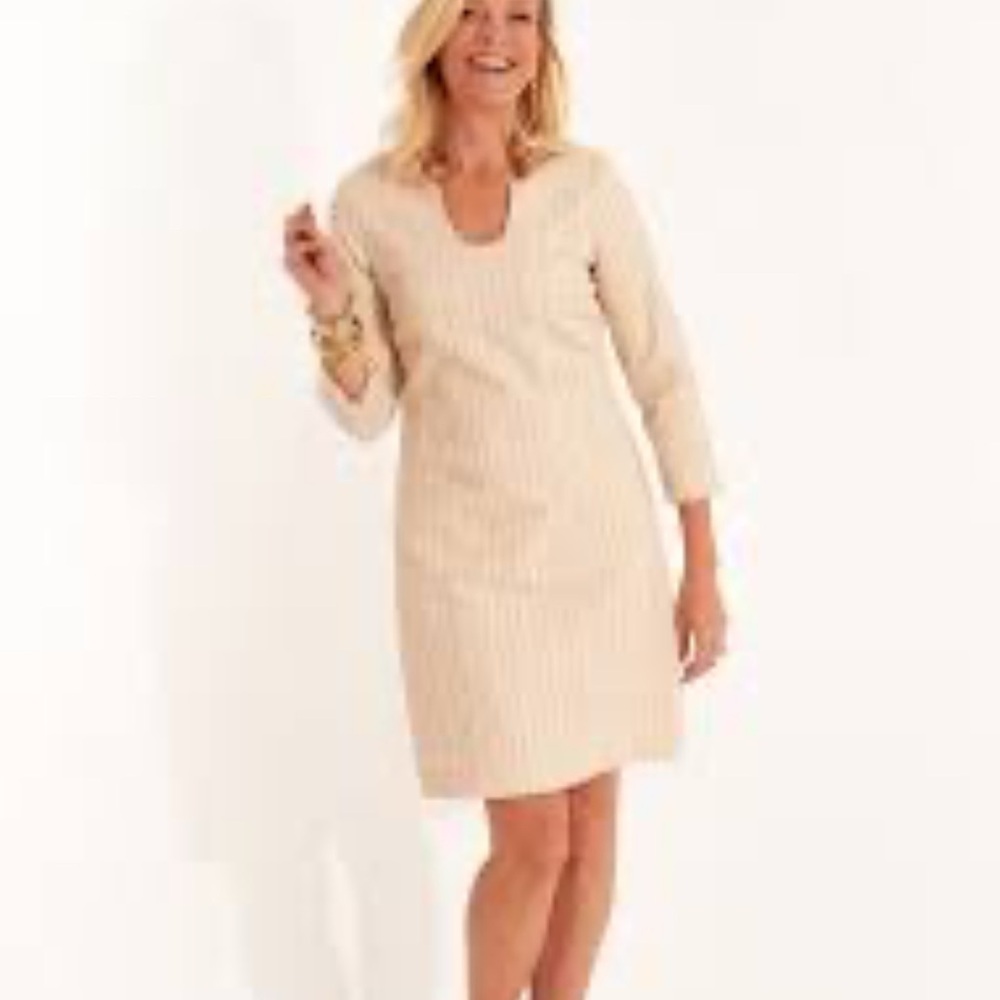 CK Bradley Hazel tweed Cream Dress NWT $248 - Picture 2 of 4